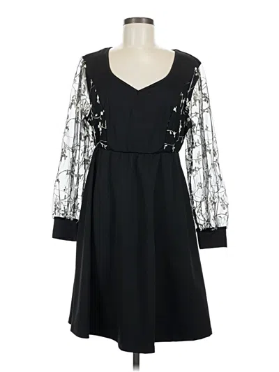 Pre-owned Shein Curve Cocktail Dress In Black