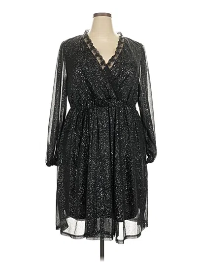 Pre-owned Shein Curve Cocktail Dress In Black