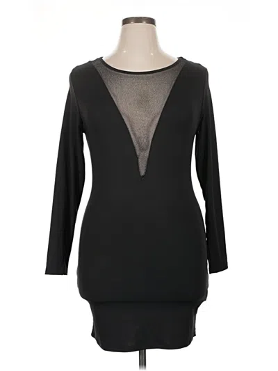Pre-owned Shein Curve Cocktail Dress In Black