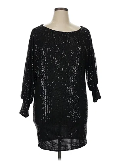 Pre-owned Shein Curve Cocktail Dress In Black