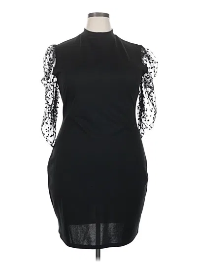 Pre-owned Shein Curve Cocktail Dress In Black