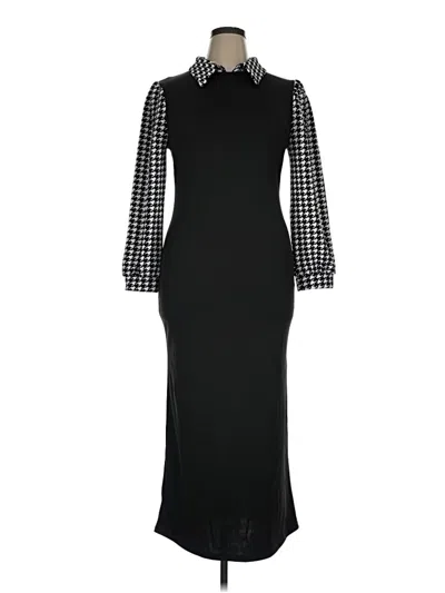 Pre-owned Shein Curve Cocktail Dress In Black