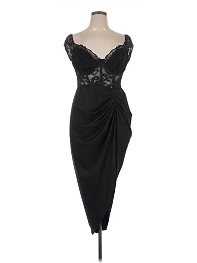 Pre-owned Shein Curve Cocktail Dress In Black