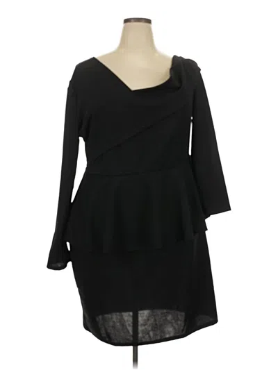 Pre-owned Shein Curve Cocktail Dress In Black
