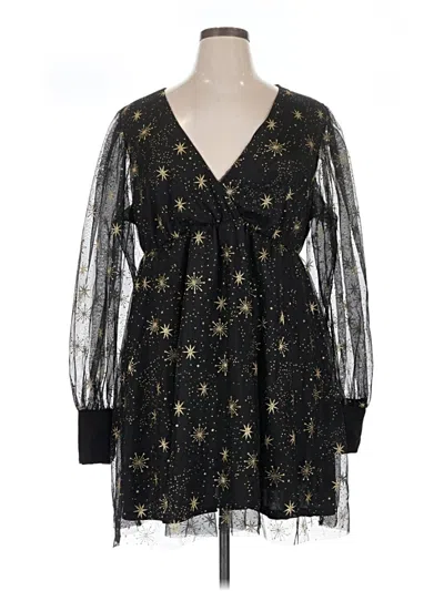 Pre-owned Shein Curve Cocktail Dress In Black