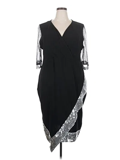 Pre-owned Shein Curve Cocktail Dress In Black