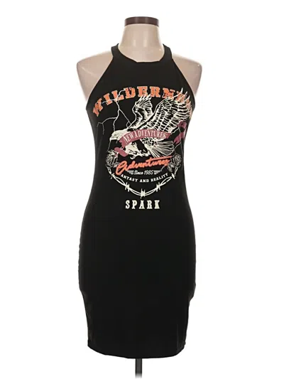 Pre-owned Shein Curve Cocktail Dress In Black