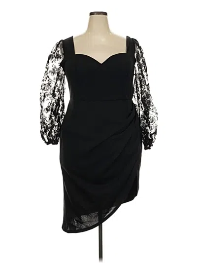 Pre-owned Shein Curve Cocktail Dress In Black
