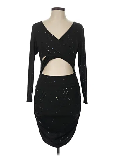 Pre-owned Shein Curve Cocktail Dress In Black