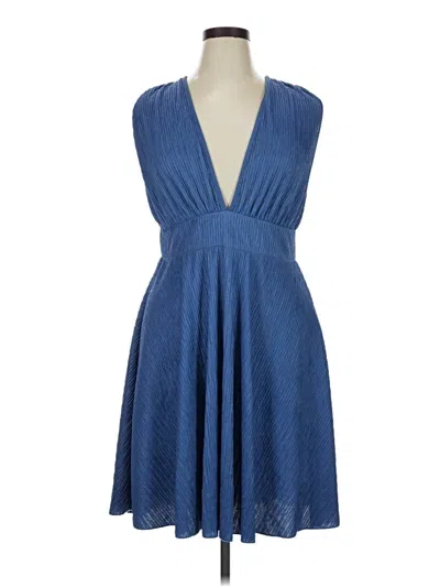 Pre-owned Shein Curve Cocktail Dress In Blue