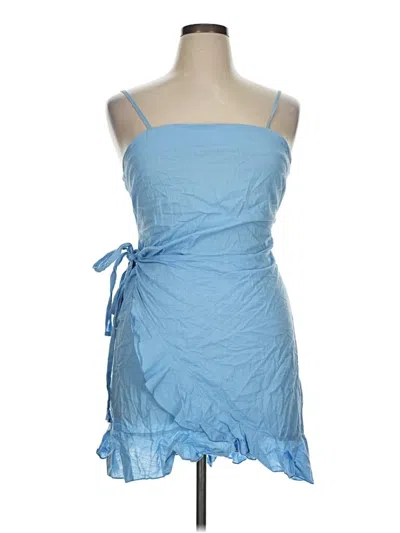 Pre-owned Shein Curve Cocktail Dress In Blue
