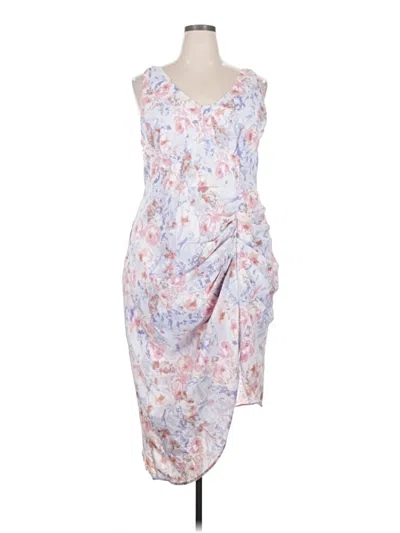 Pre-owned Shein Curve Cocktail Dress In Blue