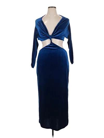 Pre-owned Shein Curve Cocktail Dress In Blue