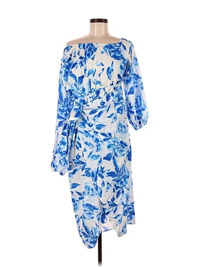 Pre-owned Shein Curve Cocktail Dress In Blue