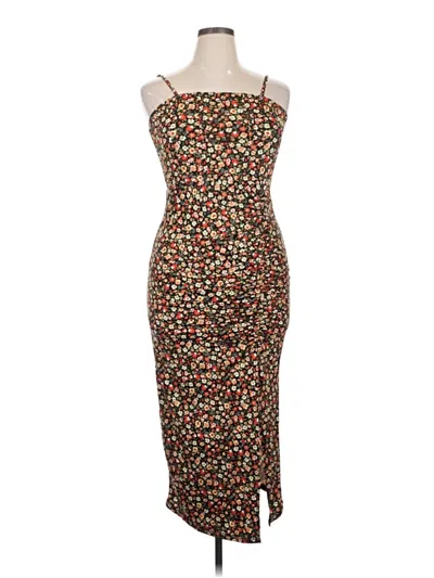 Pre-owned Shein Curve Cocktail Dress In Brown