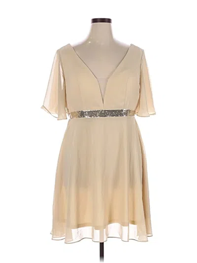 Pre-owned Shein Curve Cocktail Dress In Brown