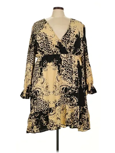 Pre-owned Shein Curve Cocktail Dress In Gold