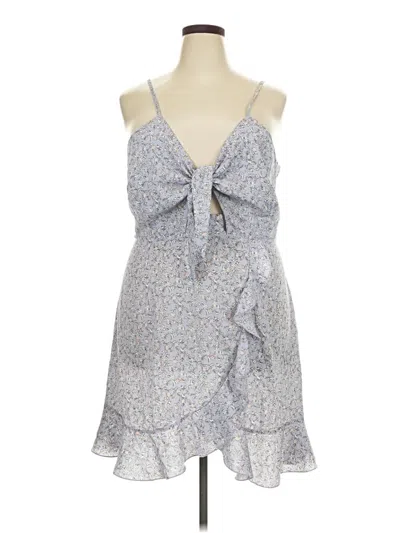 Pre-owned Shein Curve Cocktail Dress In Gray