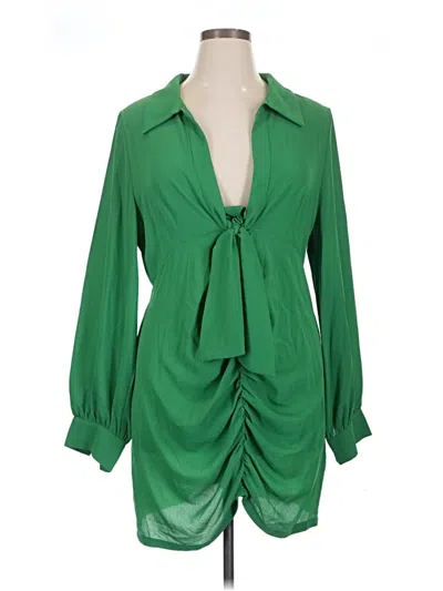 Pre-owned Shein Curve Cocktail Dress In Green
