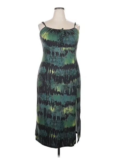 Pre-owned Shein Curve Cocktail Dress In Green