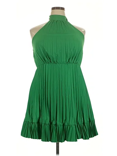 Pre-owned Shein Curve Cocktail Dress In Green