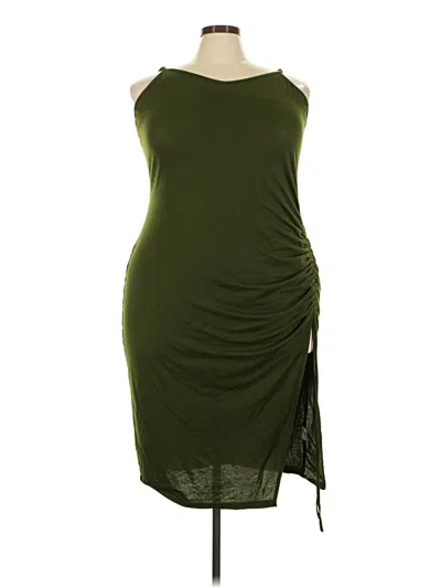 Pre-owned Shein Curve Cocktail Dress In Green