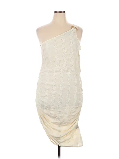 Pre-owned Shein Curve Cocktail Dress In Ivory