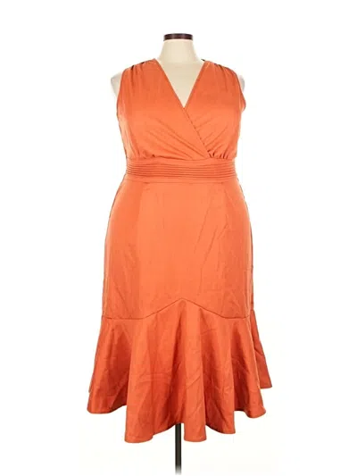 Pre-owned Shein Curve Cocktail Dress In Orange