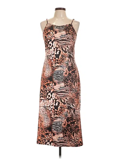 Pre-owned Shein Curve Cocktail Dress In Orange