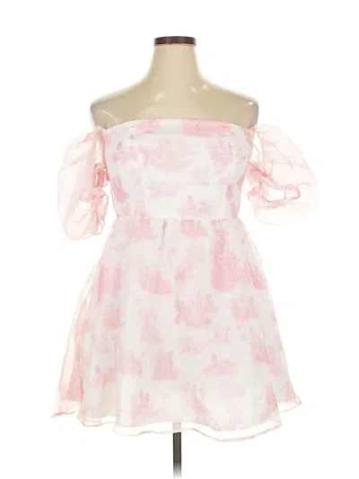 Pre-owned Shein Curve Cocktail Dress In Pink