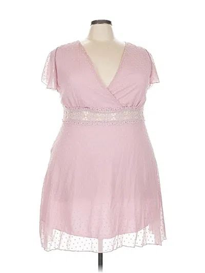 Pre-owned Shein Curve Cocktail Dress In Pink