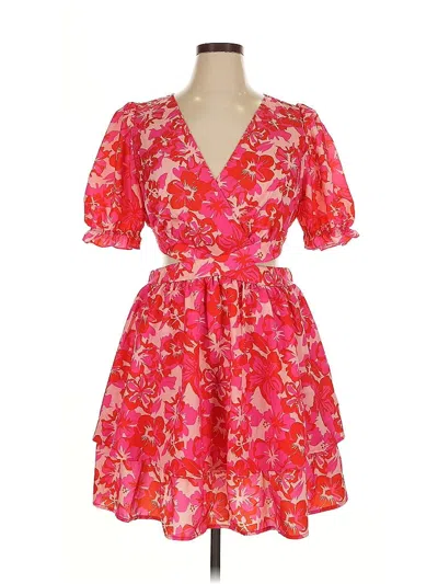 Pre-owned Shein Curve Cocktail Dress In Pink