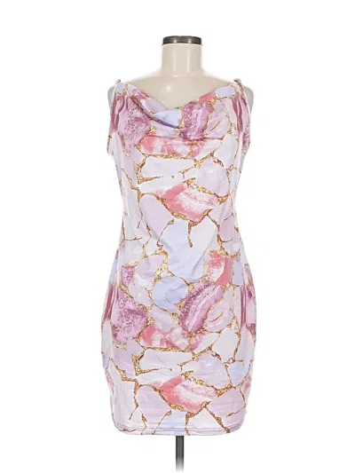 Pre-owned Shein Curve Cocktail Dress In Pink