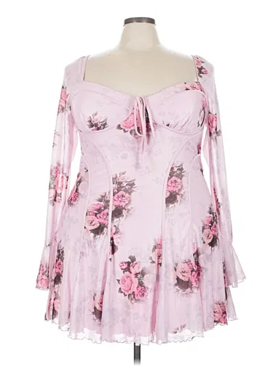 Pre-owned Shein Curve Cocktail Dress In Pink