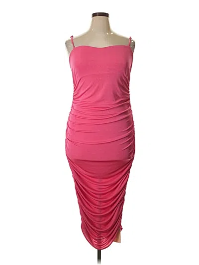 Pre-owned Shein Curve Cocktail Dress In Pink