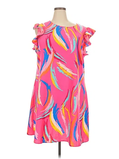 Pre-owned Shein Curve Cocktail Dress In Pink
