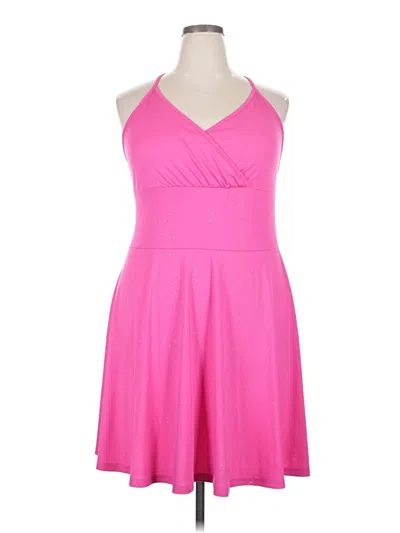 Pre-owned Shein Curve Cocktail Dress In Pink