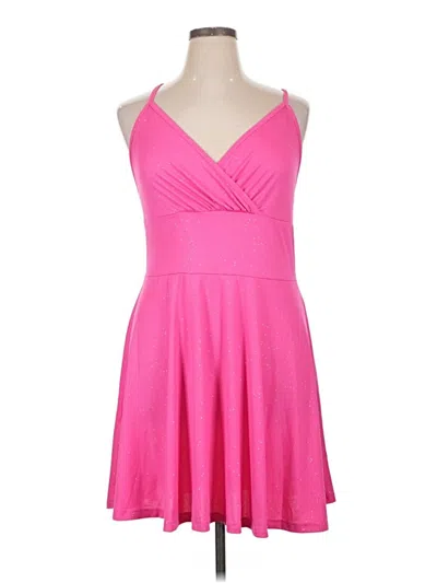 Pre-owned Shein Curve Cocktail Dress In Pink