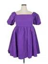 Shein Curve Cocktail Dress In Purple