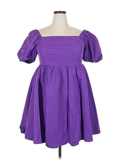 Shein Curve Cocktail Dress In Purple