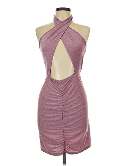 Pre-owned Shein Curve Cocktail Dress In Purple