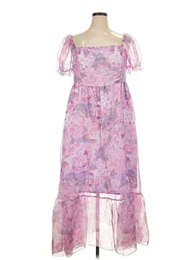 Pre-owned Shein Curve Cocktail Dress In Purple