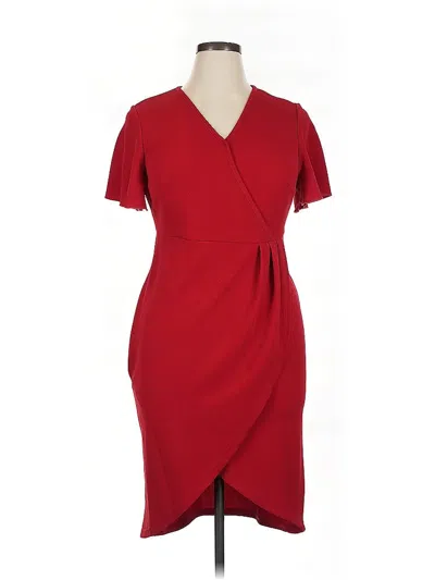 Pre-owned Shein Curve Cocktail Dress In Red