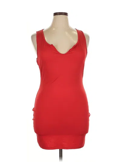 Pre-owned Shein Curve Cocktail Dress In Red