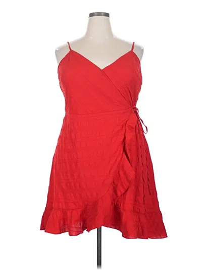 Pre-owned Shein Curve Cocktail Dress In Red