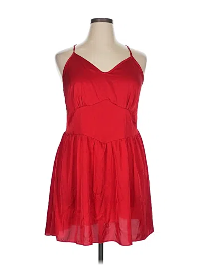 Pre-owned Shein Curve Cocktail Dress In Red