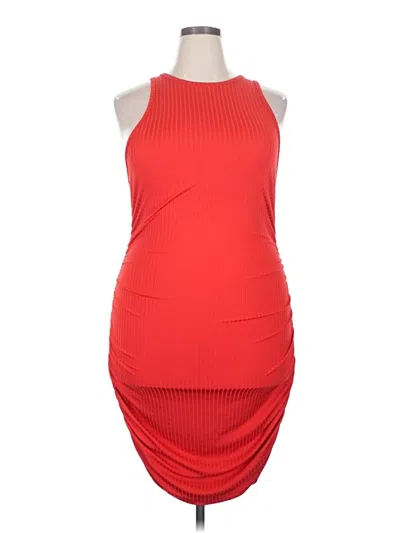 Pre-owned Shein Curve Cocktail Dress In Red