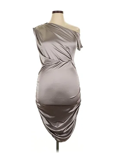 Pre-owned Shein Curve Cocktail Dress In Silver