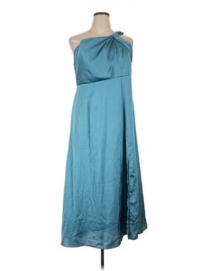 Pre-owned Shein Curve Cocktail Dress In Teal