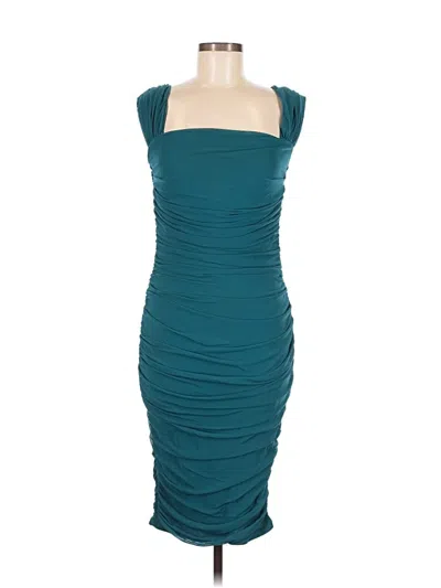 Pre-owned Shein Curve Cocktail Dress In Teal